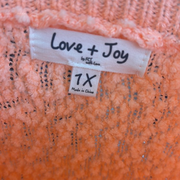 Women’s Love + Joy Lightweight Sweater 1X - Picture 5 of 5